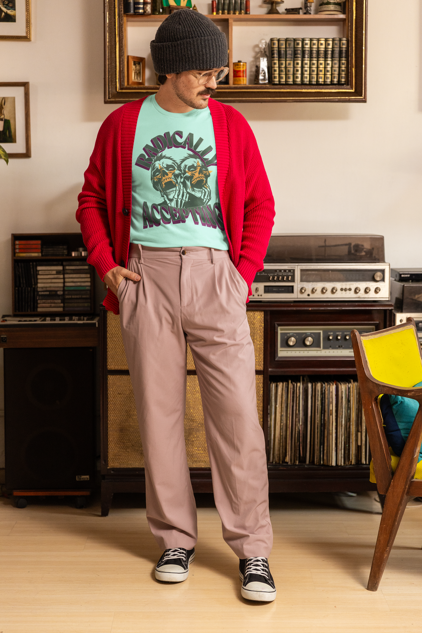 Radically Accepting- Retro Skulls