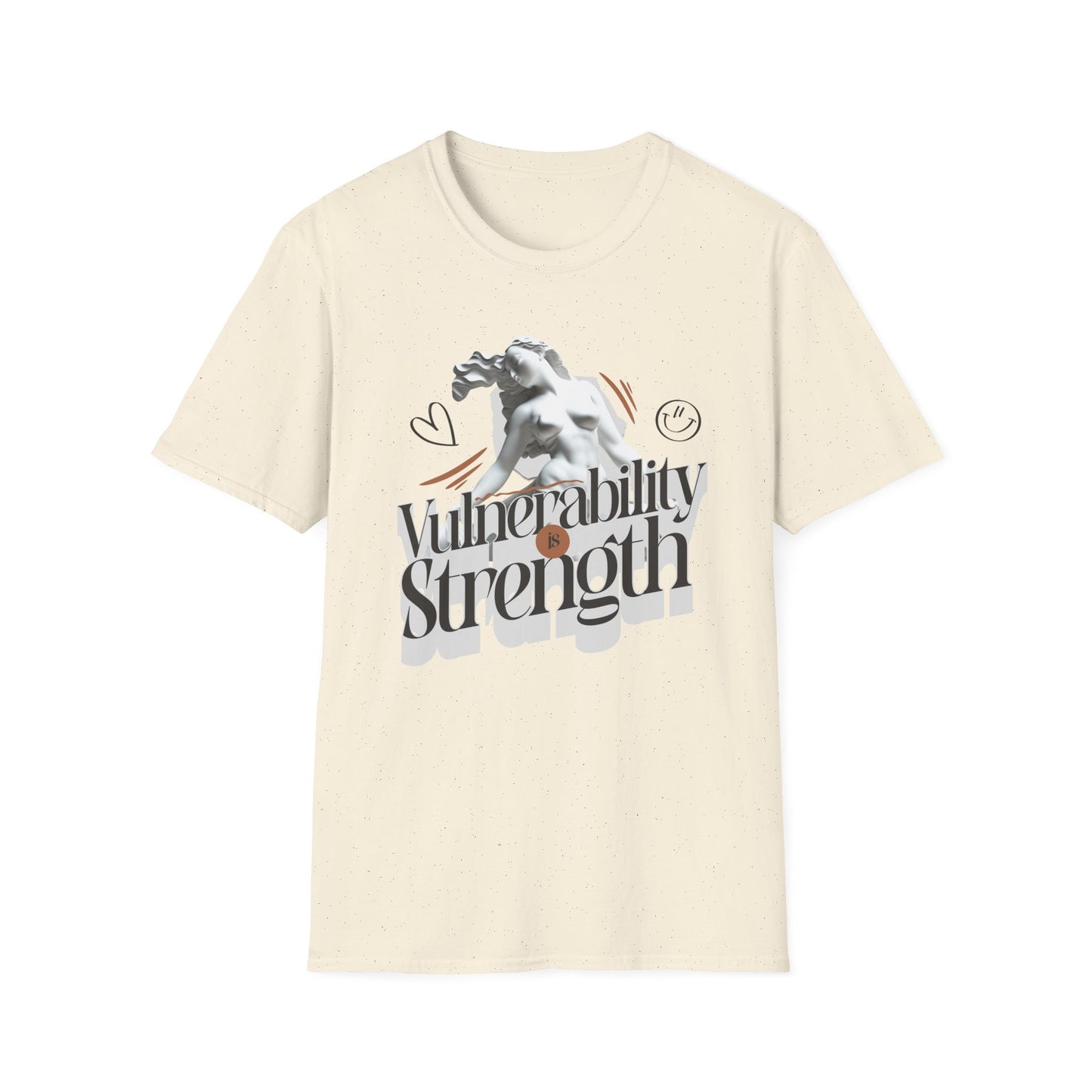 Vulnerability is Strength with Marble Bust of Woman