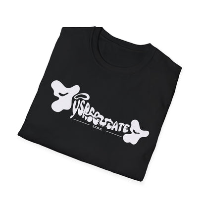 Dysregulated with DBT Skill S.T.O.P.- White Font and Black Shirt